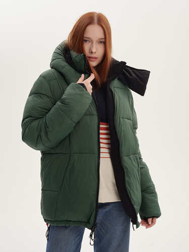 Куртка SKILLS Taurus Reversible Puff Jacket Black/B.Green фото 19