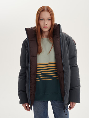 Куртка SKILLS Taurus Reversible Puff Jacket Sea Navy/Brown фото 20