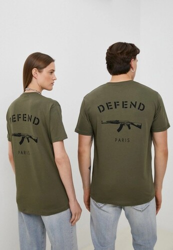 Футболка DEFEND Arms Preftee Regular Kaki фото 4