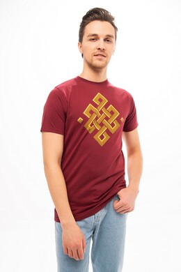 Футболка SWAMI Endless Knot Bordeaux фото