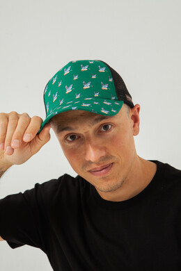 Бейсболка ЗАПОРОЖЕЦ Classic Utka AOP Trucker Green фото