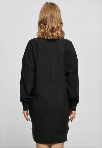 Платье URBAN CLASSICS Ladies Oversized Rib Crewneck Dress Black фото 8