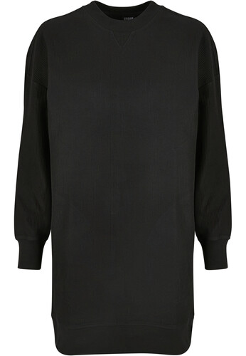 Платье URBAN CLASSICS Ladies Oversized Rib Crewneck Dress Black фото 10