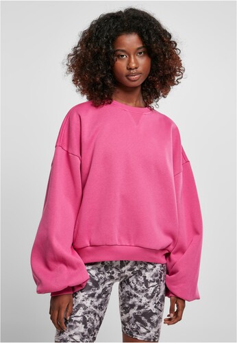 Толстовка URBAN CLASSICS Ladies Oversized Triangle Crew Neck BrightViolet фото 5