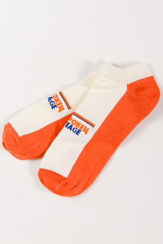 Носки ЗАПОРОЖЕЦ Ретро короткие Молочный/Рыжий фото 9