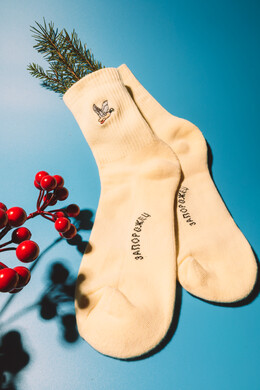 Носки ЗАПОРОЖЕЦ Ditch Classic Pro Socks Chalk фото