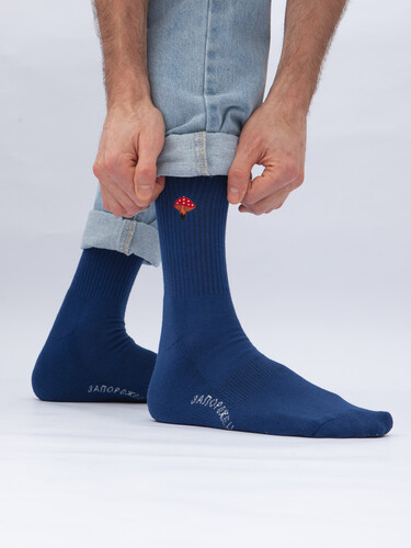 Носки ЗАПОРОЖЕЦ Muhomor Pro Socks Navy фото 19