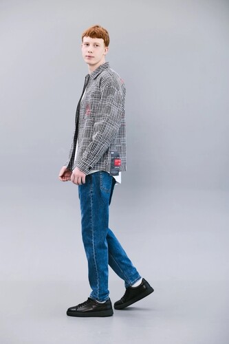 Джинсы DAP86 DP006-6 Голубой фото 7