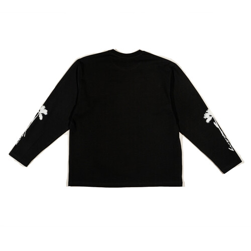 Лонгслив LARRY Flower Black фото 7