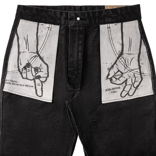 Чёрные джинсы TEETAGE (с упаковкой) Черный фото 10