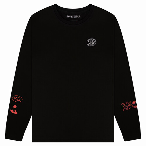 Лонгслив OBANZE WATAGA Сплит Черный фото 3