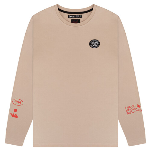 Лонгслив OBANZE WATAGA Сплит Кэмел фото 3