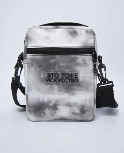 Сумка мессенджер EXHAUST Искусство Тай Дай Серый фото 17