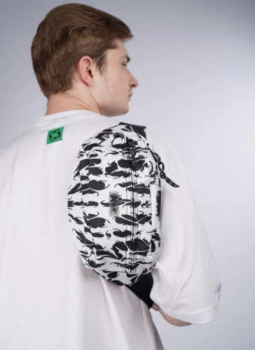 Сумка поясная EXHAUST Dead Inside Черный/Белый фото 7