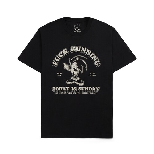 Футболка TEETAGE Соник Черный фото 4