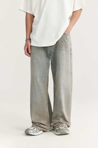 Джинсы TRUESPIN Washed Серо-Голубой фото 7