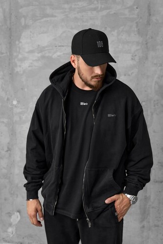 Зиппер 108 Hertz Zip-hoody Washed Black фото 6