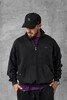 Свитшот 108 Hertz Half-zip Washed Black фото
