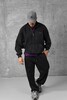 Свитшот 108 Hertz Half-zip Washed Black фото 2