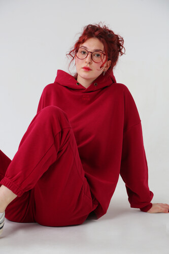 Джоггеры NICE TWICE Бордовый фото 19