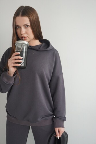Худи NICE TWICE Антрацитовый фото 6