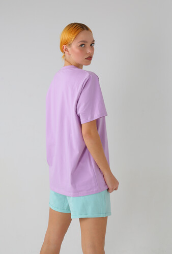 Футболка базовая NICE TWICE Сиреневый фото 9