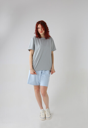 Футболка базовая NICE TWICE Серый фото 8