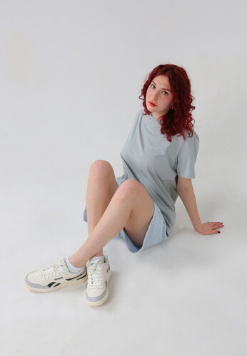 Футболка базовая NICE TWICE Серый фото 10