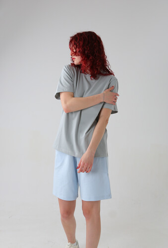 Футболка базовая NICE TWICE Серый фото 14