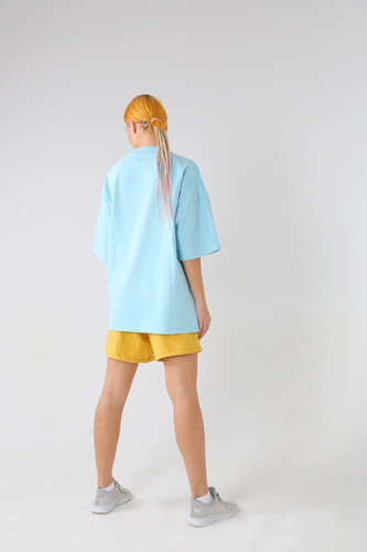 Футболка оверсайз NICE TWICE Голубой фото 13