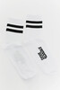 Носки КРЕПОСТЬ SOCKS Полосы белые Черный фото 5