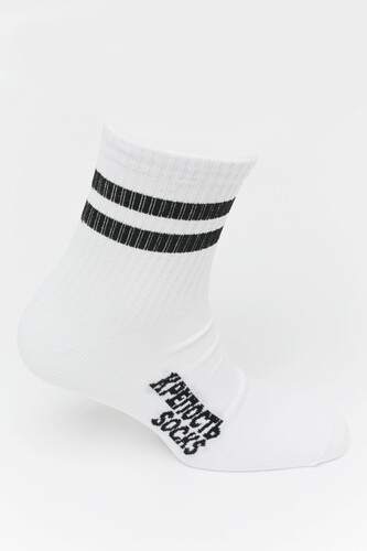 Носки КРЕПОСТЬ SOCKS Полосы белые Черный фото 6