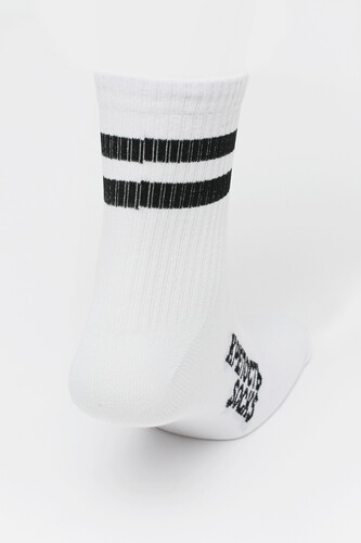 Носки КРЕПОСТЬ SOCKS Полосы белые Черный фото 7