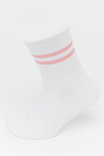 Носки КРЕПОСТЬ SOCKS Полосы белые Розовый фото 8