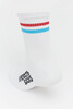 Носки КРЕПОСТЬ SOCKS Полосы белые Красный/Голубой фото 2