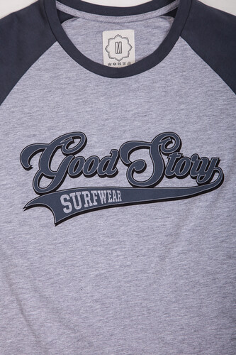 Футболка GOOD STORY Team Logo Серый Меланж фото 8