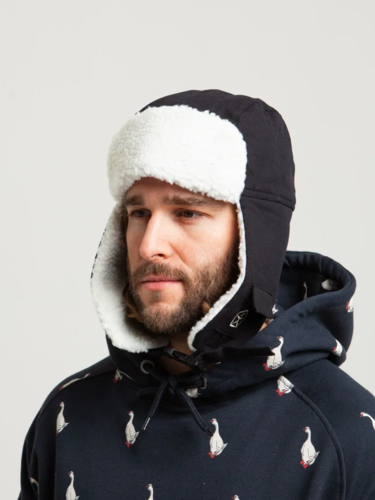 Шапка ЗАПОРОЖЕЦ Ushanka Beanie Black фото 18