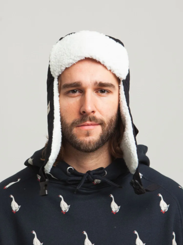 Шапка ЗАПОРОЖЕЦ Ushanka Beanie Black фото 20