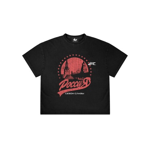 Футболка СЕЗОН СЛАВЫ Родина Черный фото 2