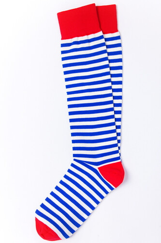 Гольфы BURNING HEELS Тельняшка Синий фото 4