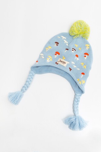 Шапка ЗАПОРОЖЕЦ Gribochki s kosichkami (детская) Blue фото 10