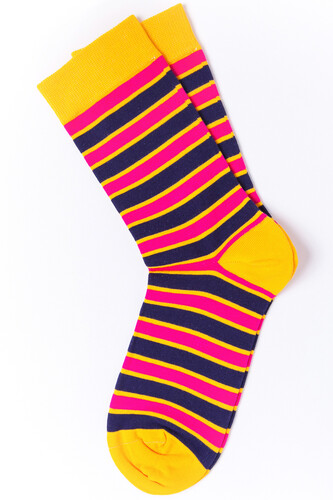 Носки BURNING HEELS Полосатый Розовый фото 5