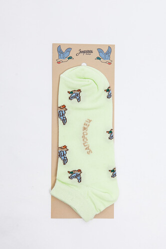 Носки ЗАПОРОЖЕЦ Дичь Классика короткие Бледно-Оливковый фото 3