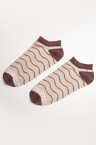 Носки ЗАПОРОЖЕЦ Волны короткие Бежевый фото 4