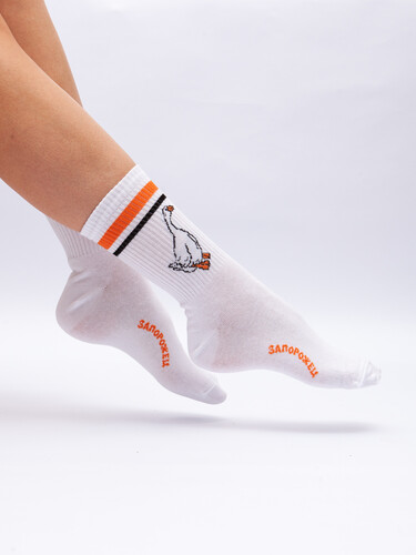 Носки ЗАПОРОЖЕЦ Спорт Гусь Белый фото 13