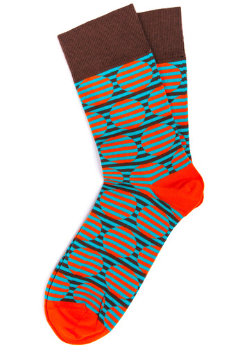 Носки BURNING HEELS Круги Коричневый фото 5