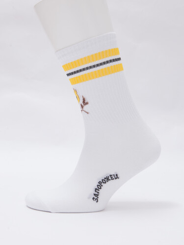 Носки ЗАПОРОЖЕЦ Спорт Канарейка Белый фото 11