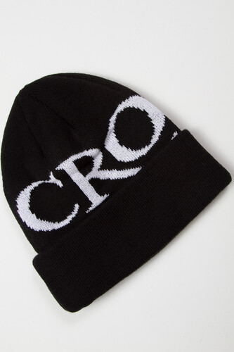 Шапка CROOKS & CASTLES Serif Crooks Beanie Black фото 3
