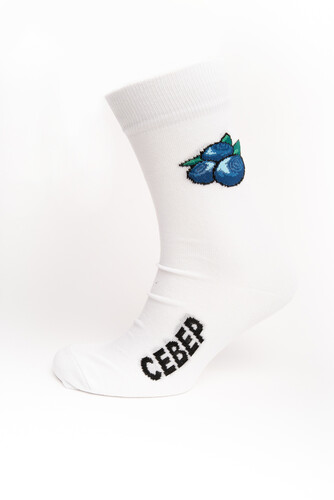 Носки СЕВЕР Черника Белый фото 4