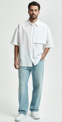 Джинсы QWENTINY K36s940/JI Синий фото 6